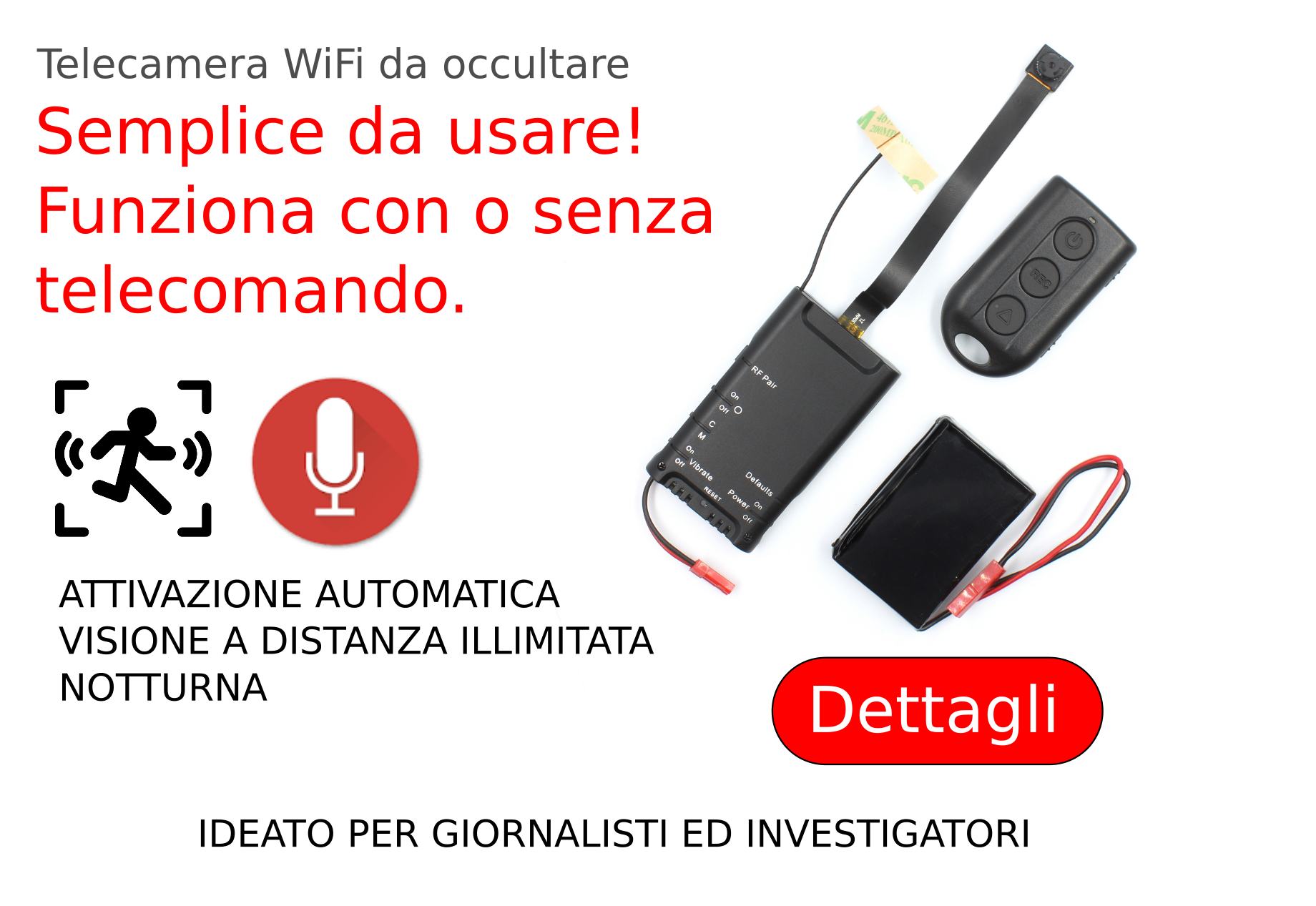 MICROTELECAMERA WIFI